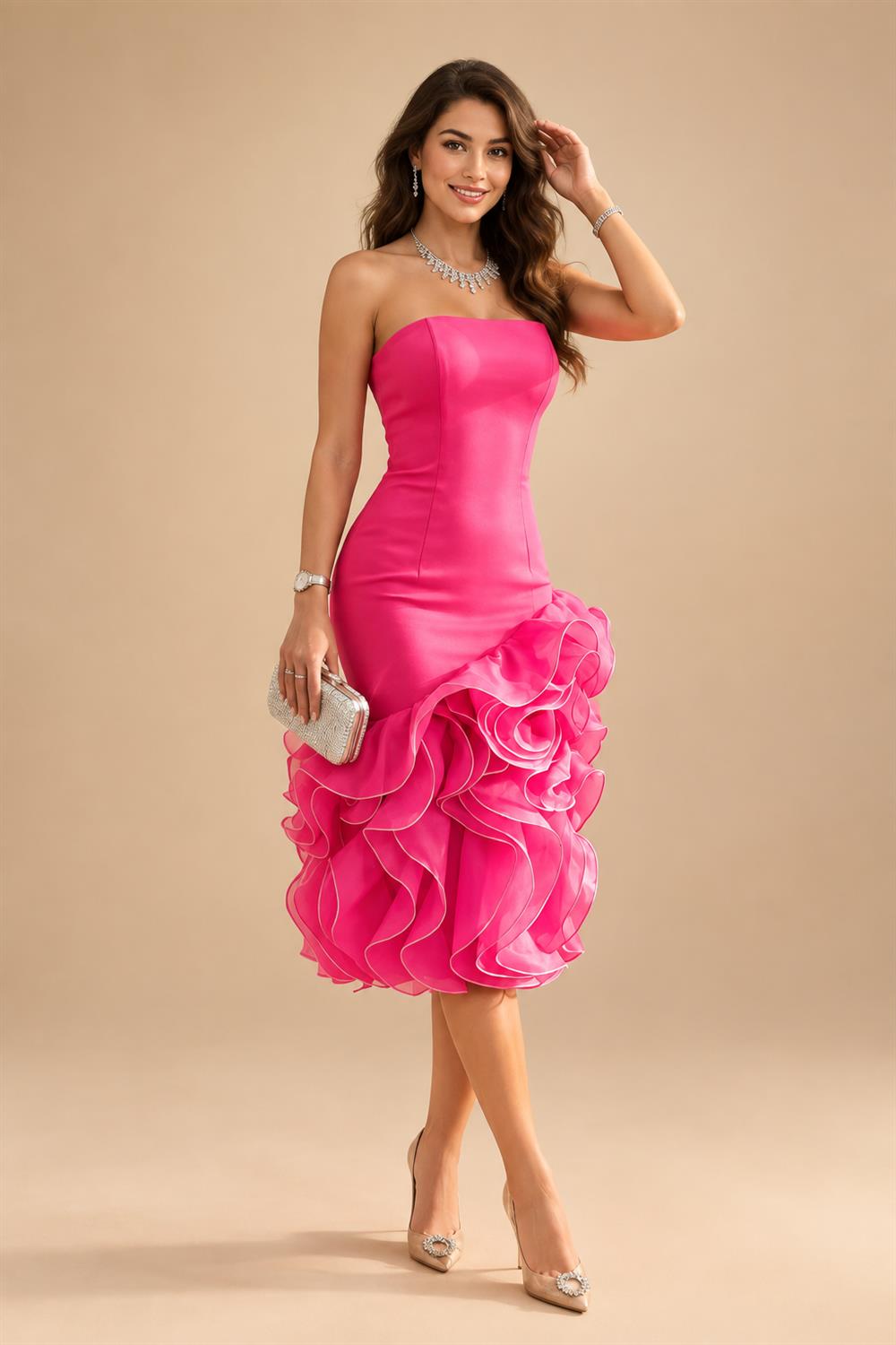 Floral Embroidery A-Line/Princess Scoop Neck Floor-Length Mother of the Bride & Groom Dresses for Women (SHI22501498)
