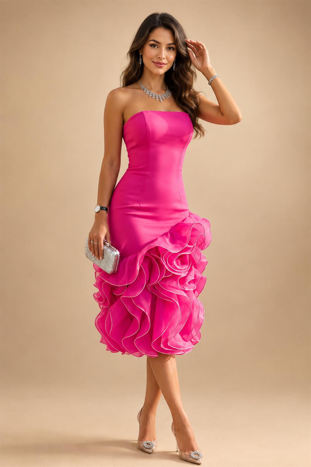 Sequin Bodycon Spaghetti Straps Short Homecoming Dresses with Ruched Bodice (SHI22370098)