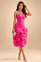 A-Line/Princess V-Neck Chiffon Maxi Mother of the Bride & Groom Dresses with Ruffles, Slit, Ruched Waist & Rhinestones (SHI22501628)