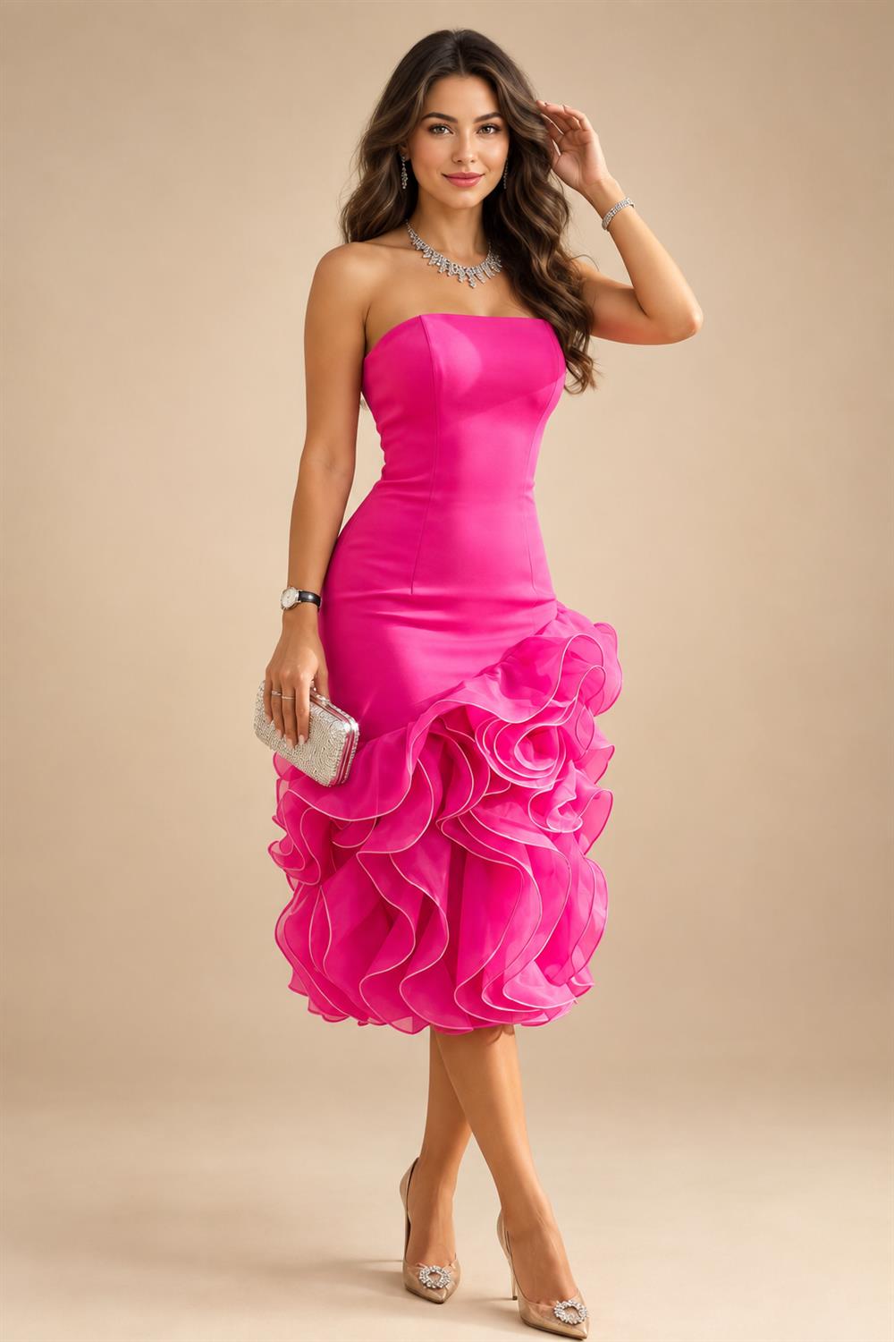 Sequin Floral Sheath Floor-Length Mother of the Bride & Groom Dresses with Satin Bodice (SHI22500925)