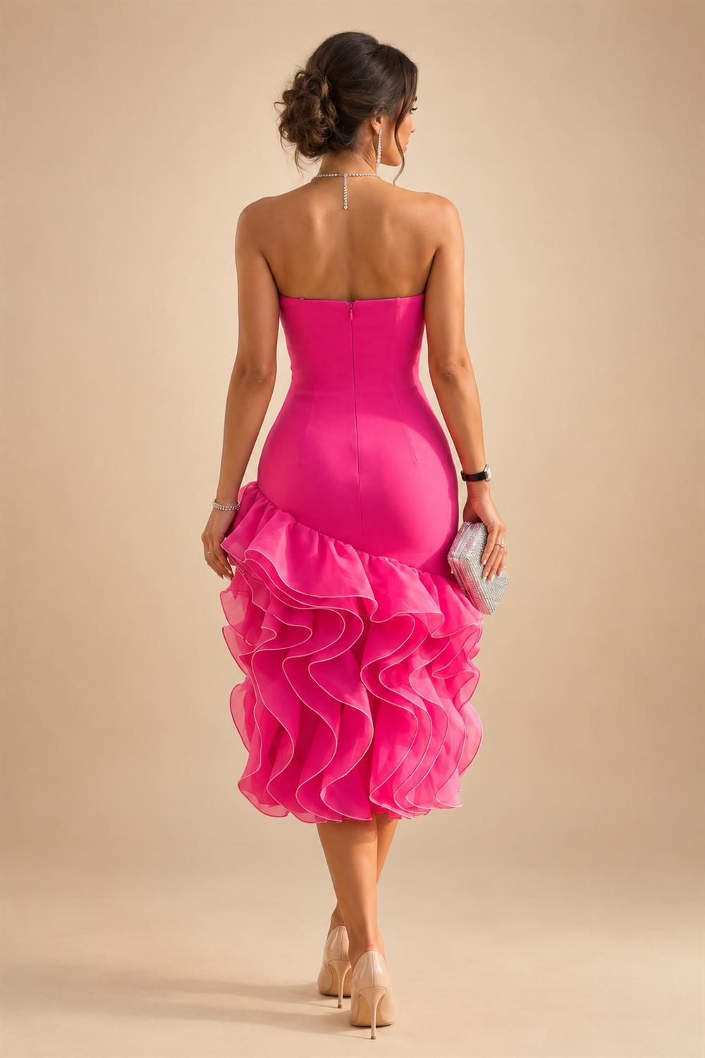 Jacquard A-Line/Princess V-Neck Floor-Length Mother of the Bride & Groom Dresses with Pockets (SHI22500987)