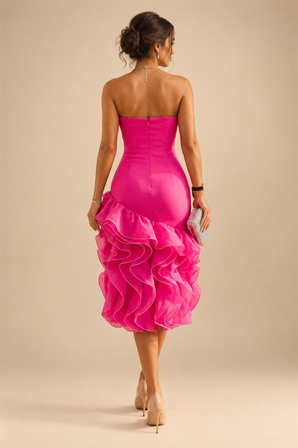 Sheath/Column Scoop Neck Velvet Floor-Length Mother of the Bride & Groom Dresses with Ruched Waist & Pockets (SHI22501602)