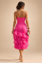 Jacquard Sheath/Column V-Neck Floor-Length Mother of the Bride & Groom Dresses with Ruched Waist (SHI22501057)