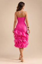 Jacquard Sheath/Column V-Neck Floor-Length Mother of the Bride & Groom Dresses with Ruched Waist (SHI22501057)