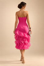Sheath/Column Scoop Neck Velvet Maxi Mother of the Bride & Groom Dresses with Ruched Waist (SHI22501595)