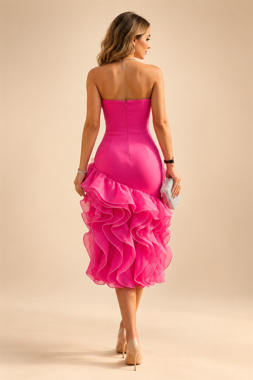 Sleeveless Lace Appliques Mother of the Bride Dresses with 3D Flower (SHI22500545)