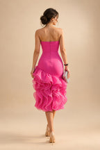Satin V Neck Floral Print A Line Mother of the Bride Dresses (SHIR1110445)