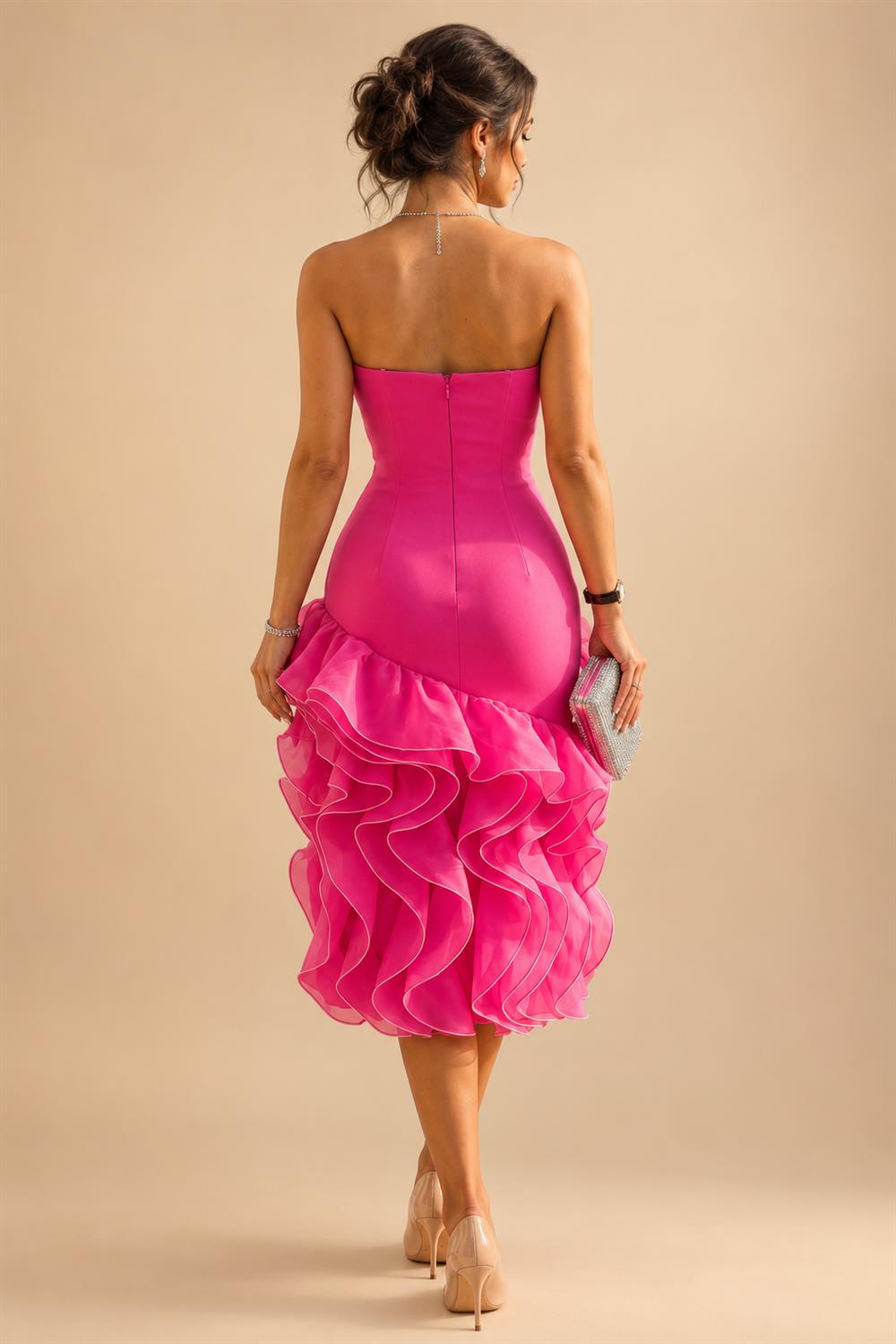Sheath Floral Jacquard Off Shoulder Mother of the Bride & Groom Dresses with Flower (SHI22500777)