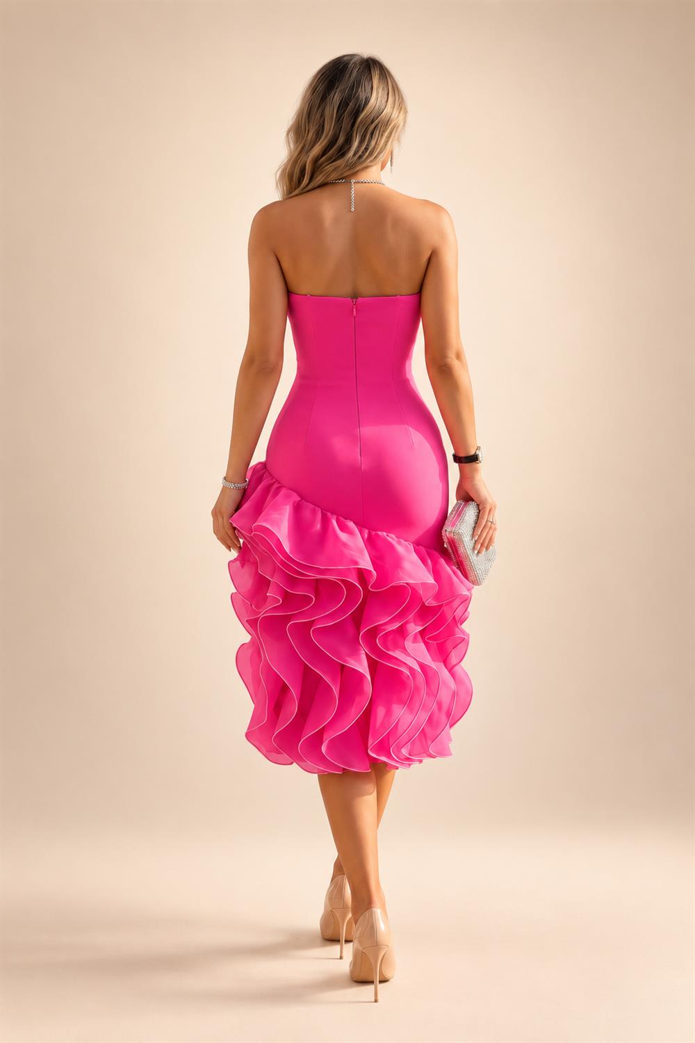 A-Line/Princess V-Neck Floor-Length Mother of the Bride & Groom Dresses with Ruffles & Ruched Waist (SHI22501284)