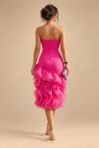 Jacquard Sheath/Column V-Neck Floor-Length Mother of the Bride & Groom Dresses with Ruffles & Ruched Waist (SHI22501058)