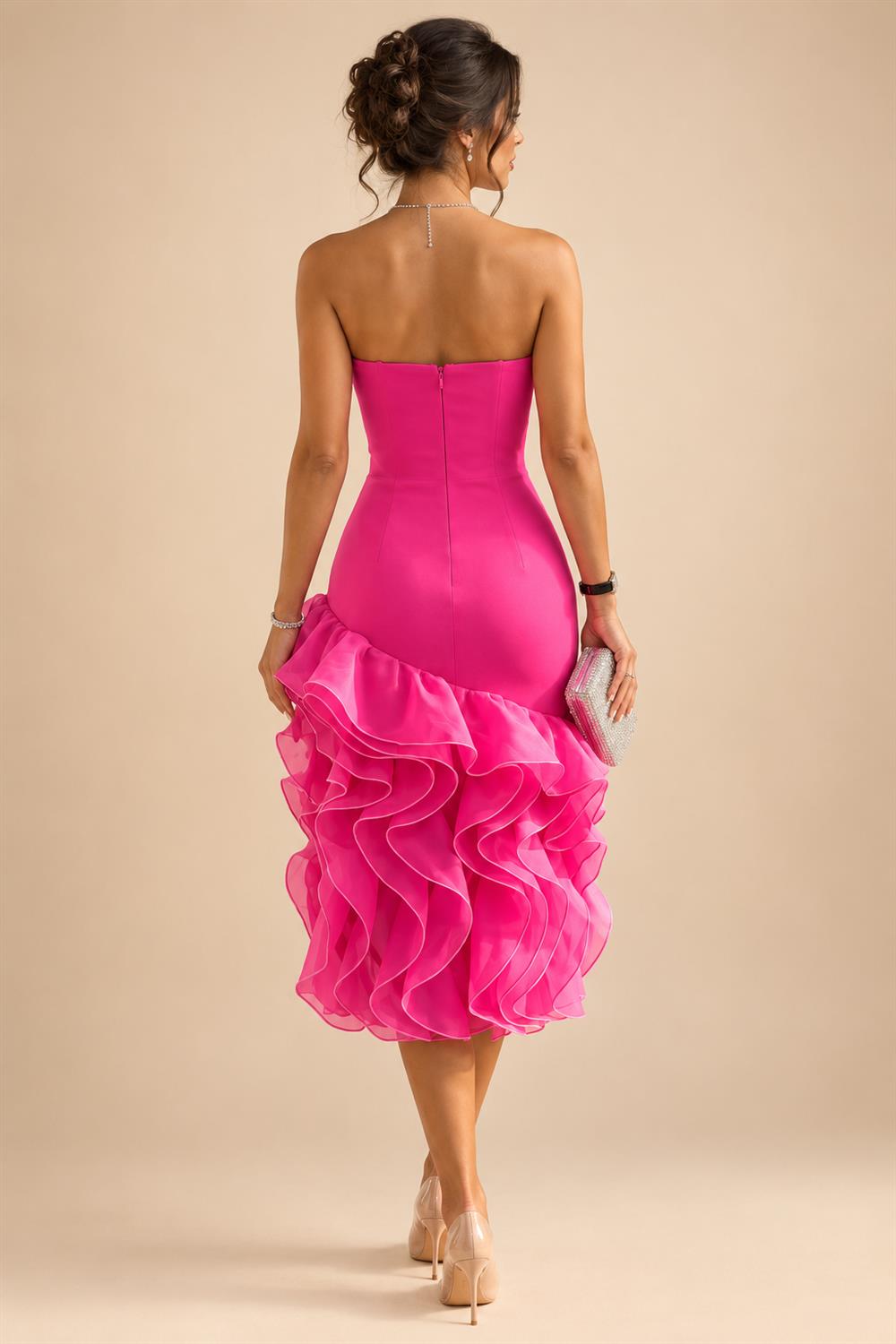 Sequin Bodycon Spaghetti Straps Short Homecoming Dresses with Ruched Bodice (SHI22370098)