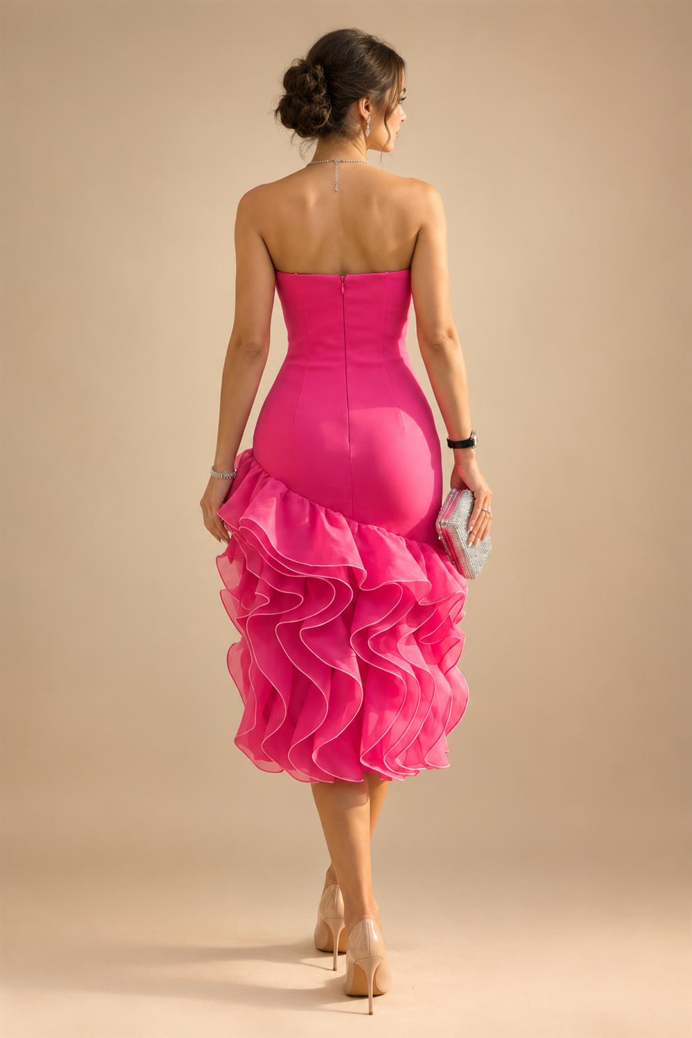Sheath/Column Scoop Neck Chiffon Floor-Length Mother of the Bride & Groom Dresses with Lace Appliques (SHI22501639)
