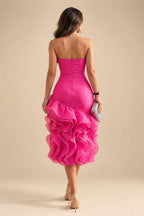 Jacquard Sheath Off the Shoulder Ruched Corset Mother of the Bride & Groom Dresses (SHI22500958)