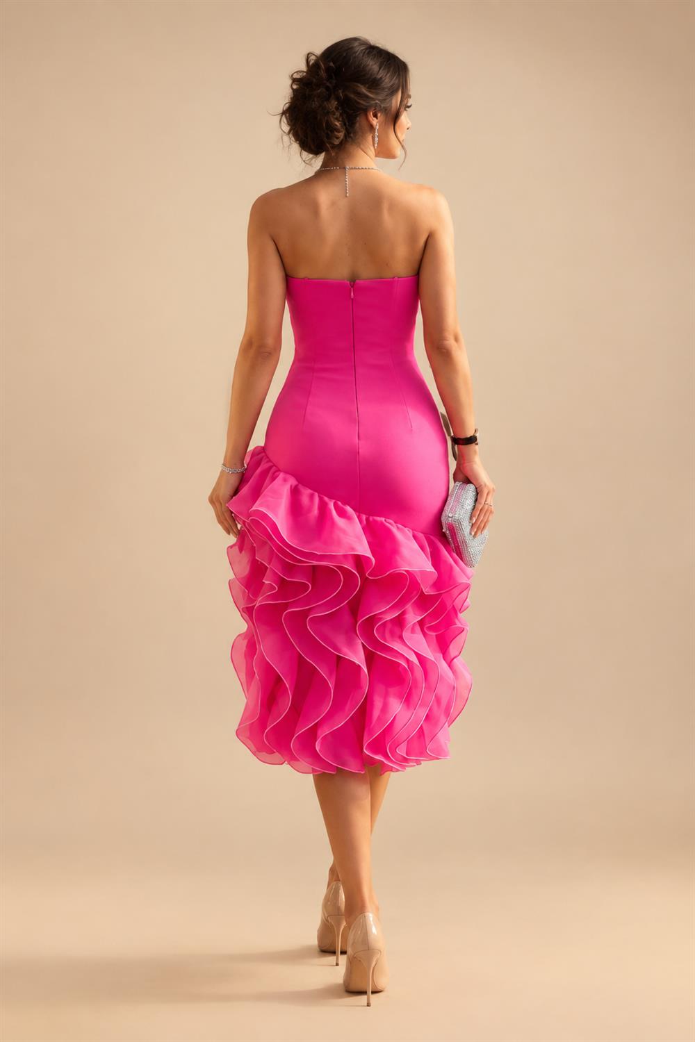 A-Line/Princess Off Shoulder Satin Floor-Length Mother of the Bride & Groom Dresses with 3D Flowers & Sweep Train (SHI22501552)