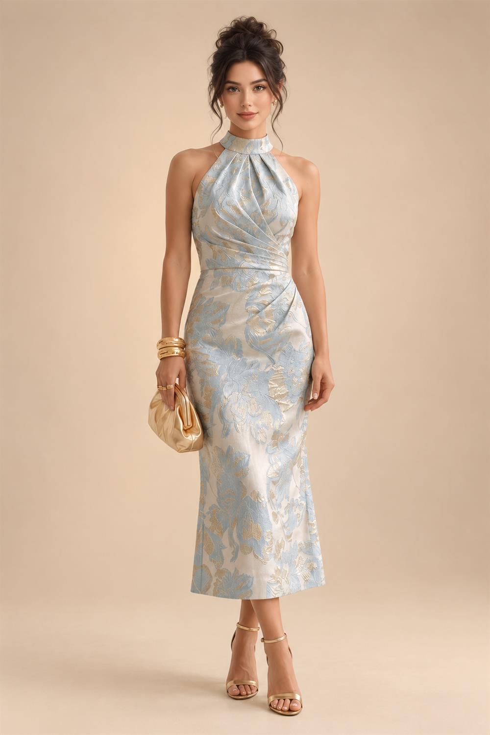 Lace Sheath/Column One Shoulder Floor-Length Mother of the Bride & Groom Dresses with Ruched Waist (SHI22500892)