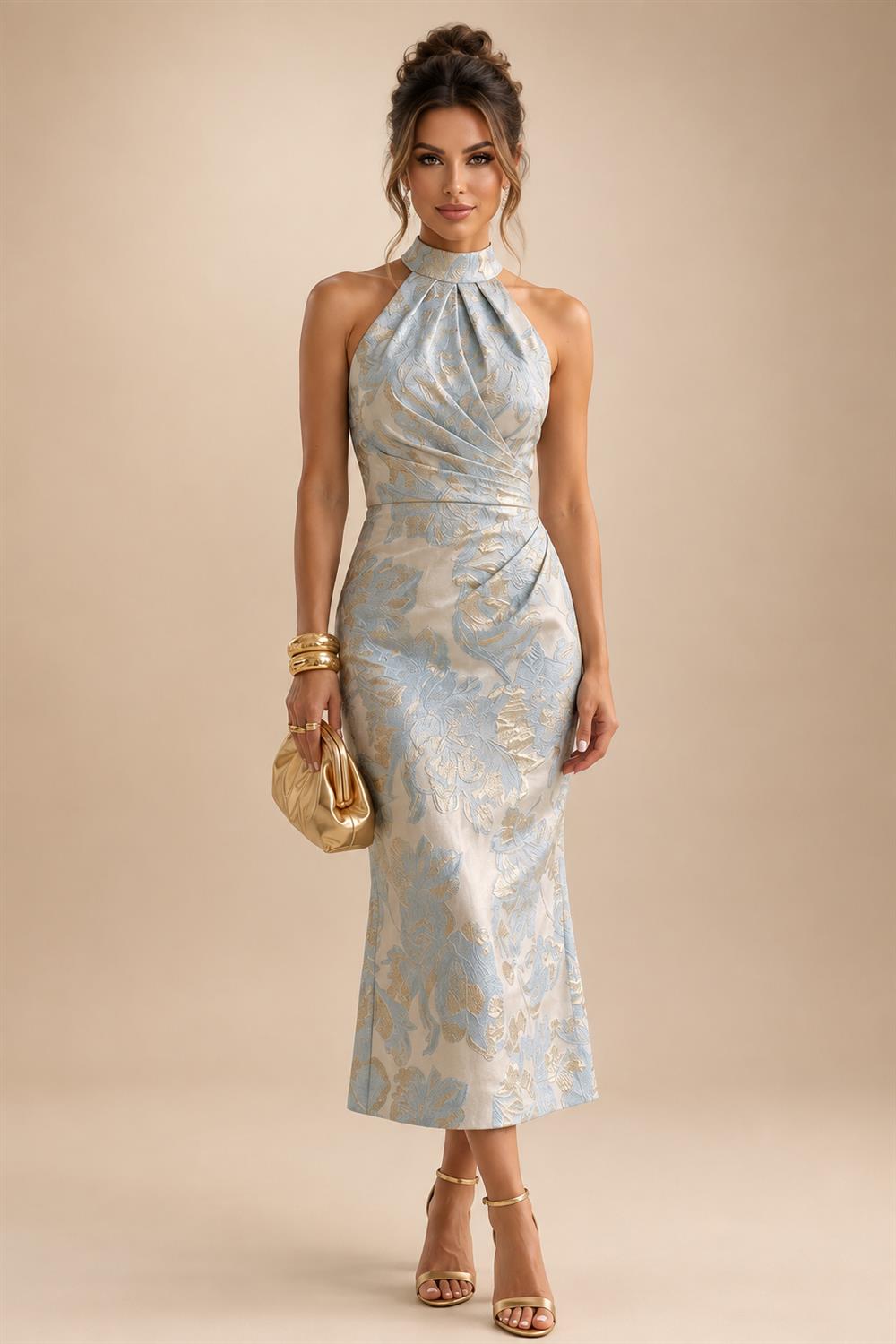 A-Line Metallic Satin Off Shoulder Bow Mother of the Bride & Groom Dresses with Floral Lace Appliques, Ruched Waist & Sweep Train (SHI22500425)