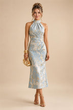 A-Line Floor-Length Chiffon Cape Sleeves Mother of the Bride & Groom Dresses with Tiered Ruffles (SHI22500723)