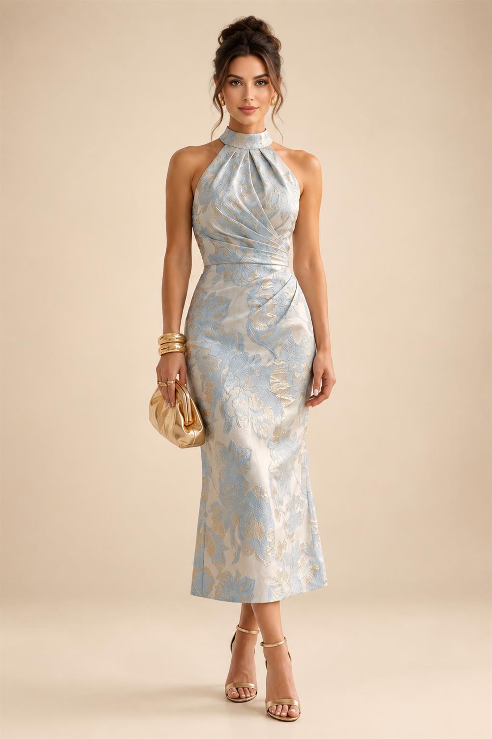 A-Line/Princess Scoop Neck Cap Sleeve Floor-Length Mother of the Bride Dresses with Lace Applique (SHI22500008)