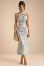Sheath/Column Off Shoulder Stretch Jersey Floor-Length Mother of the Bride & Groom Dresses with Lace Appliques Sleeves & Slit (SHI22501550)