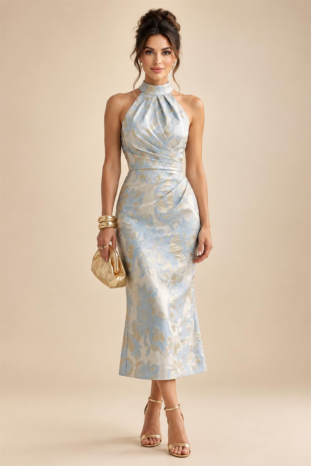Sheath/Column Asymmetric Neck Satin Maxi Mother of the Bride & Groom Dresses with Side Sash, Slit & Ruched Waist (SHI22501643)