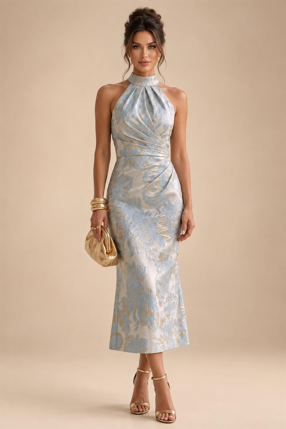 A-Line/Princess Mini Sparkly Sequin Tiered Homecoming Dresses with Spaghetti Straps (SHI22370561)