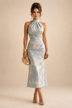 Sheath/Column Scoop Neck Chiffon Maxi Mother of the Bride & Groom Dresses with Lace Appliques, Sweep Train & Ruched Waist (SHI22501642)