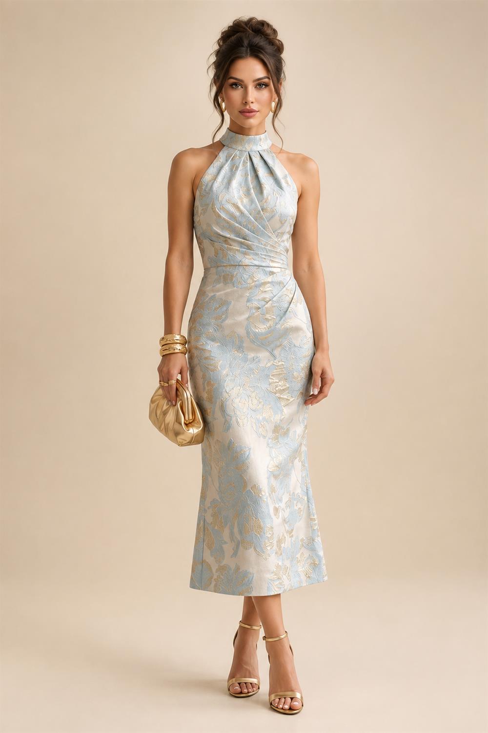 Sheath/Column Scoop Neck Velvet Maxi Mother of the Bride & Groom Dresses with Ruched Waist (SHI22501595)