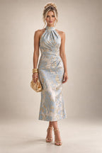 A-Line/Princess V-Neck Chiffon Floor-Length Mother of the Bride & Groom Dresses with Lace Appliques, Sequin & Ruffles (SHI22501608)