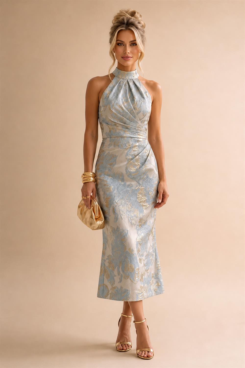 A-Line Floor Length One Shoulder Long Mother of the Bride Dresses with Lace (SHI22500179)