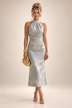 A-Line/Princess V-Neck Chiffon Floor-Length Mother of the Bride & Groom Dresses with Lace Appliques, Sequin & Ruffles (SHI22501608)