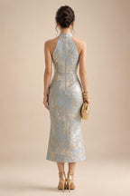 A-Line/Princess Strapless Jacquard Mini Homecoming Dresses with Bow & Pearls (SHI22370552)