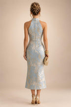 A-Line/Princess V-Neck Floral Embroidery Floor-Length Mother of the Bride & Groom Dresses with Ruched Satin Bodice (SHI22501691)