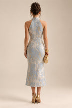 Sheath/Column V-Neck Sequin Maxi Mother of the Bride & Groom Dresses with Ruched Waist & Side Sash (SHI22501697)