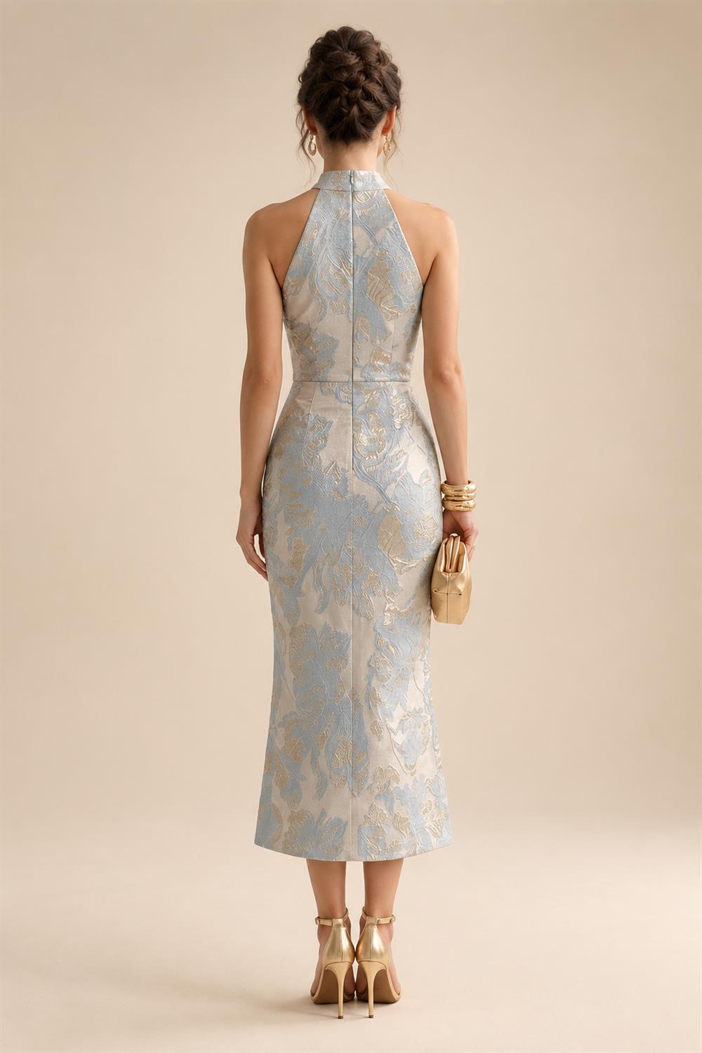 Sheath/Column Asymmetric Neck Satin Maxi Mother of the Bride & Groom Dresses with Side Sash, Slit & Ruched Waist (SHI22501643)