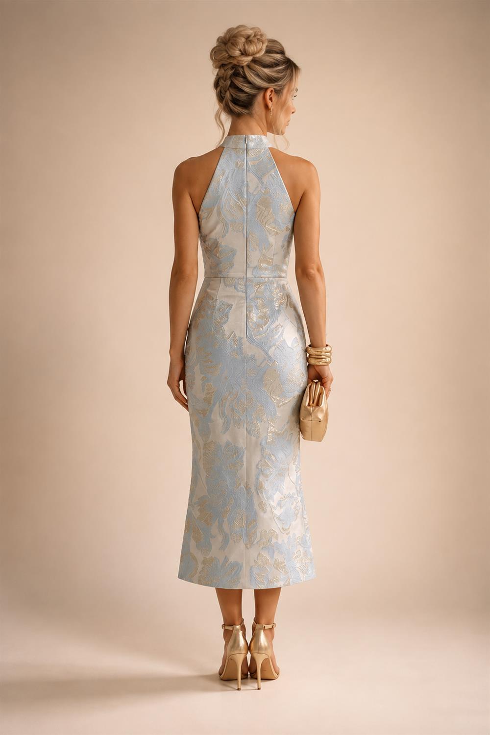 Sheath/Column Floral Lace Mother of the Bride & Groom Dresses with Rhinestones (SHI22500658)