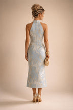 Sheath/Column Floral Lace Mother of the Bride & Groom Dresses with Rhinestones (SHI22500658)