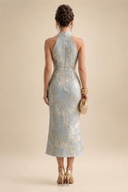 A-Line Chiffon Cape Sleeves Floor-Length Mother of the Bride & Groom Dresses with Floral Sequin Bodice (SHI22500691)