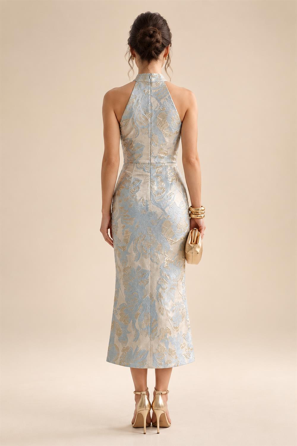 Sheath/Column Scoop Neck Chiffon Floor-Length Mother of the Bride & Groom Dresses with Lace Appliques (SHI22501639)