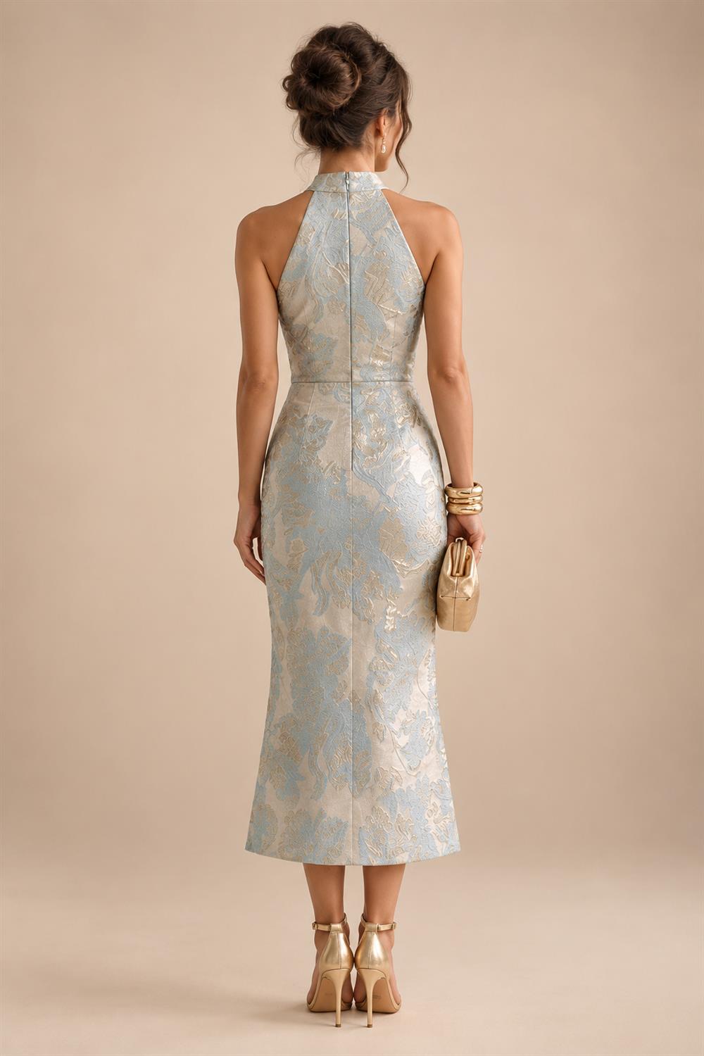 A-Line/Princess V-Neck Chiffon Floor-Length Mother of the Bride & Groom Dresses with Lace Appliques & Ruched Waist (SHI22501678)
