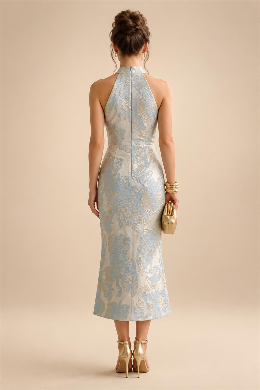 A-Line/Princess V-Neck Floor-Length Mother of the Bride & Groom Dresses with Ruffles & Ruched Waist (SHI22501284)