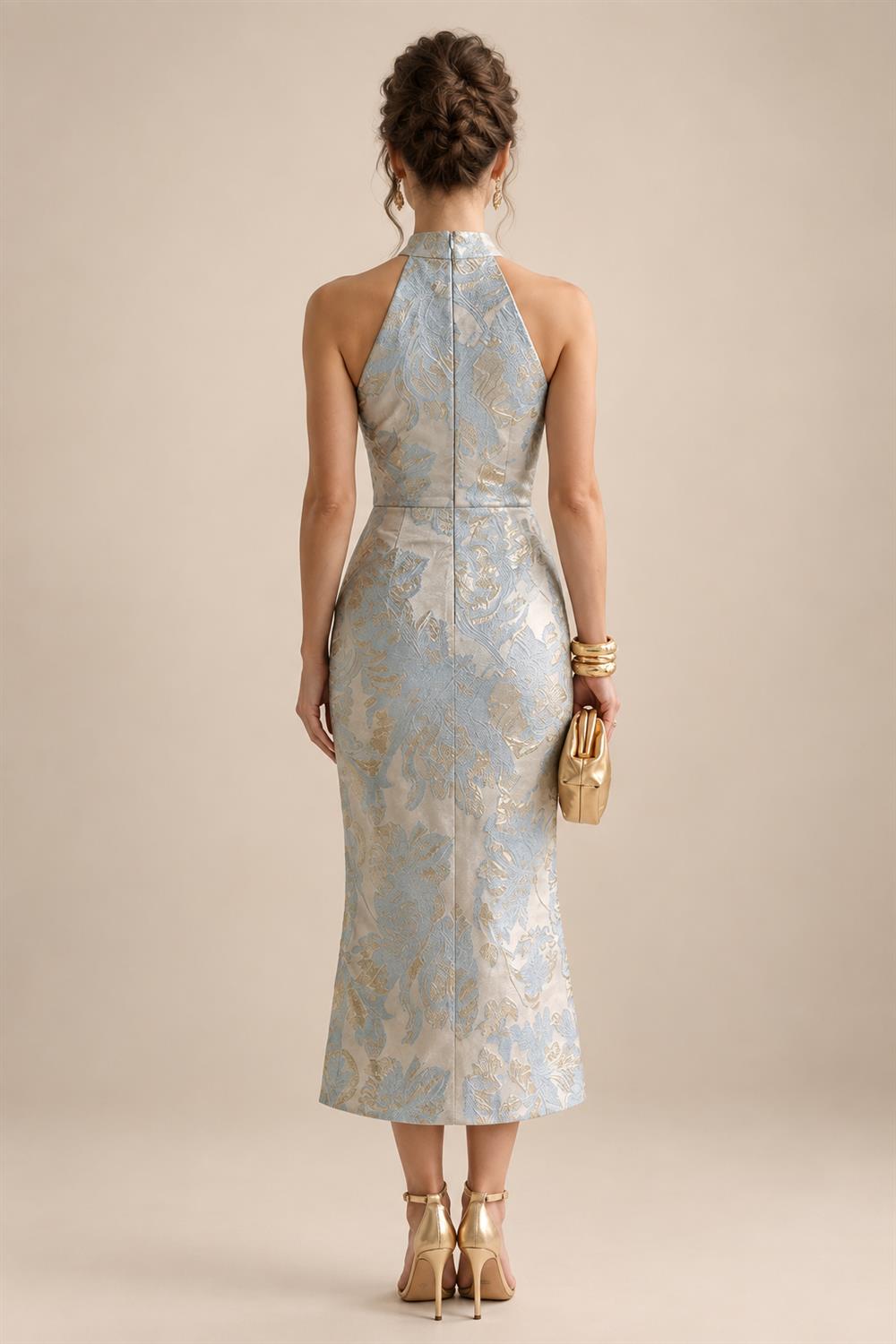 A-Line/Princess V-Neck Floor-Length Mother of the Bride & Groom Dresses with Ruffles & Ruched Waist (SHI22501284)