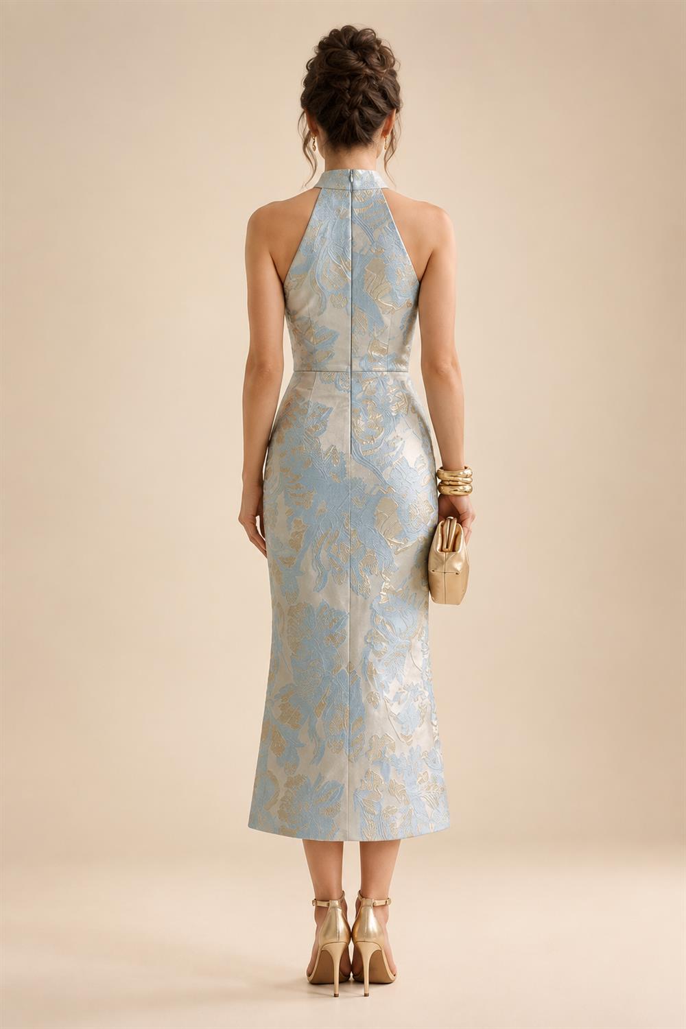 A-Line/Princess Sweetheart Chiffon Maxi Mother of the Bride & Groom Dresses with Lace Appliques & Sweep Train (SHI22501652)