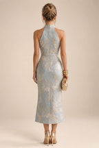 Sequin Floral A-Line/Princess V-Neck Floor-Length Mother of the Bride & Groom Dresses with 3D Flowers & Pleats (SHI22501348)
