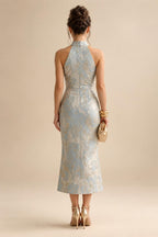 A-Line Chiffon V-Neck Short Sleeve Mother of the Bride Dresses Floor-Length with Sequin Appliques (SHI22500297)