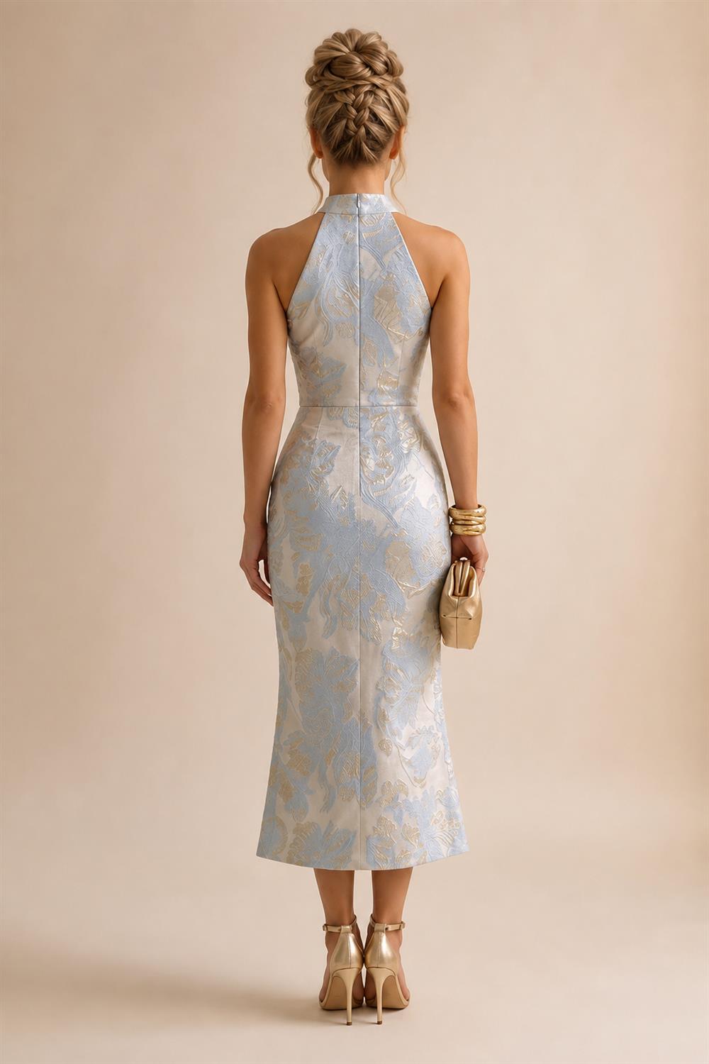 Chiffon A-Line/Princess Scoop Neck Short Mother of the Bride & Groom Dresses Tiered (SHI22500912)