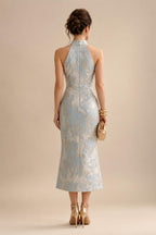 Sleeveless Lace Appliques Mother of the Bride Dresses with 3D Flower (SHI22500545)