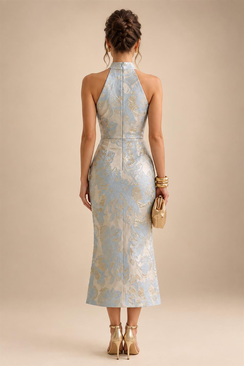 A-Line/Princess V-Neck Floor-Length Mother of the Bride & Groom Dresses with Ruffles & Ruched Waist (SHI22501284)