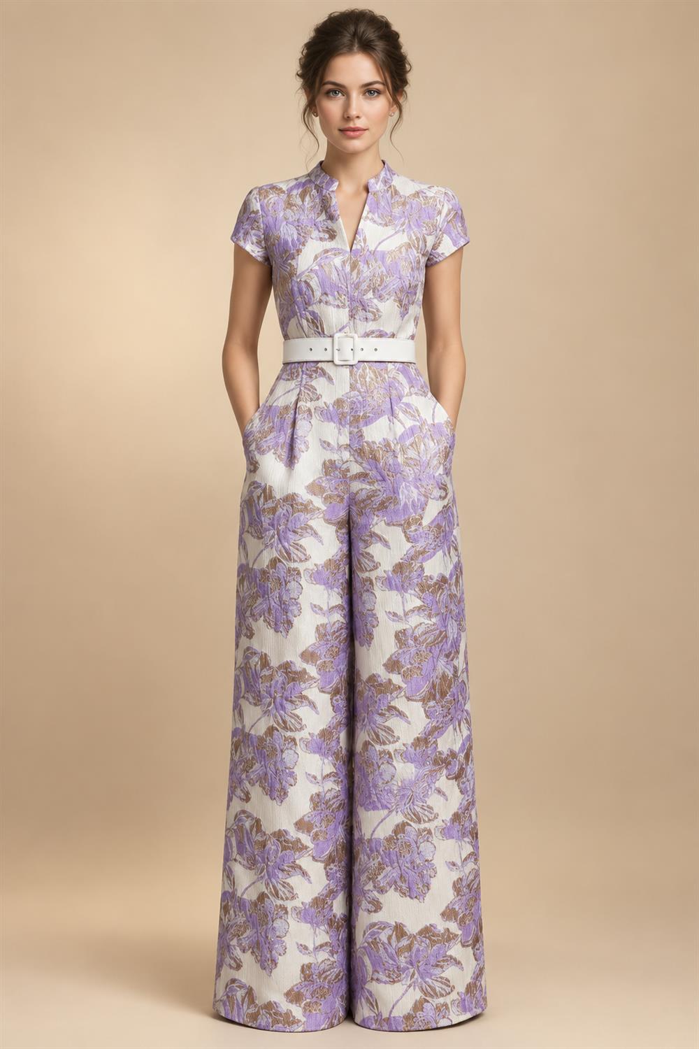 Satin Scoop Neck Mother of the Bride & Groom Dresses with 3D Flower (SHI22500338)