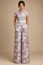 Satin Scoop Neck Mother of the Bride & Groom Dresses with 3D Flower (SHI22500338)