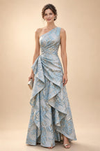A-Line/Princess Scoop Neck Satin Tea-Length Mother of the Bride Dresses with Pockets (SHI22500122)